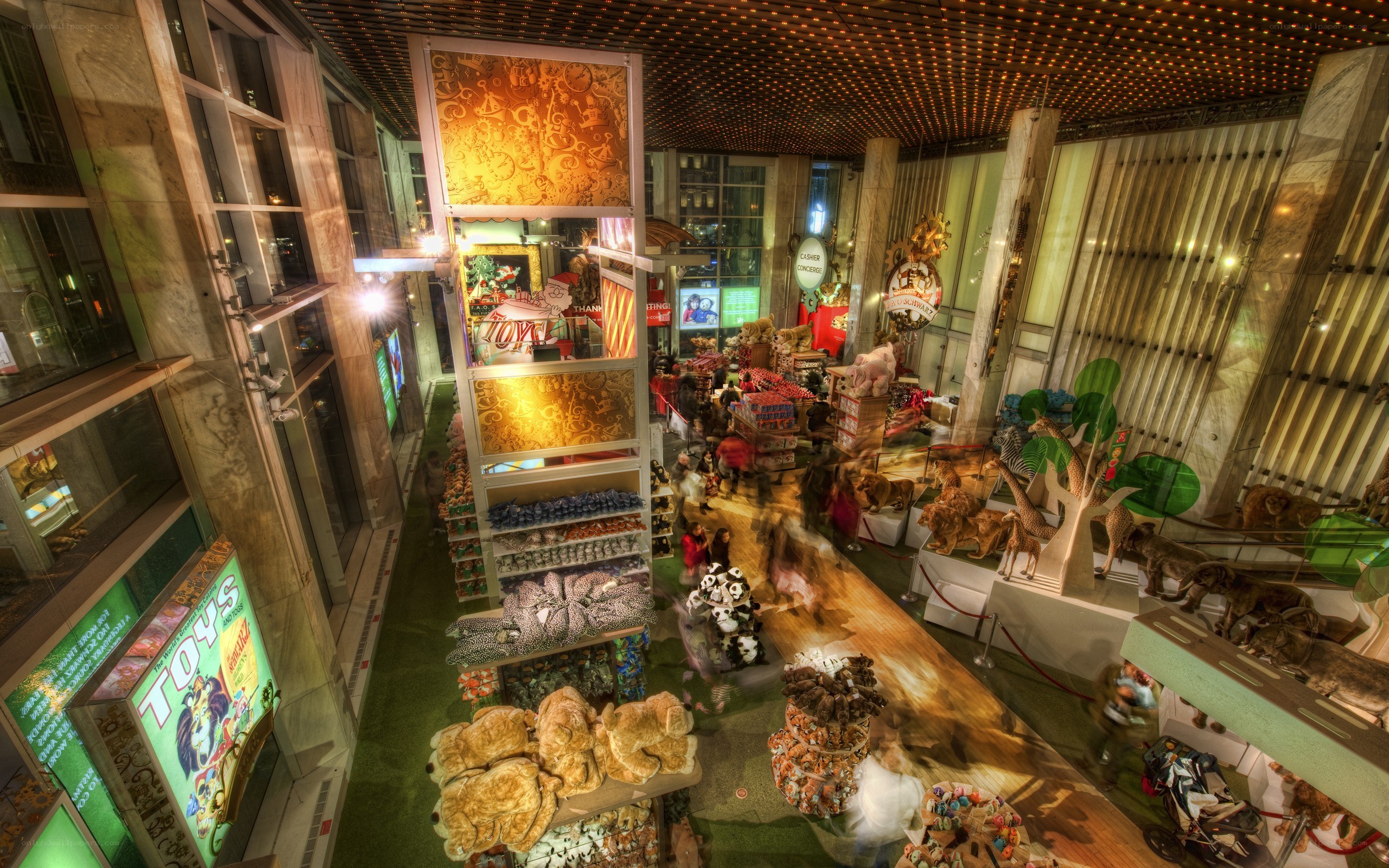Toy store interior view