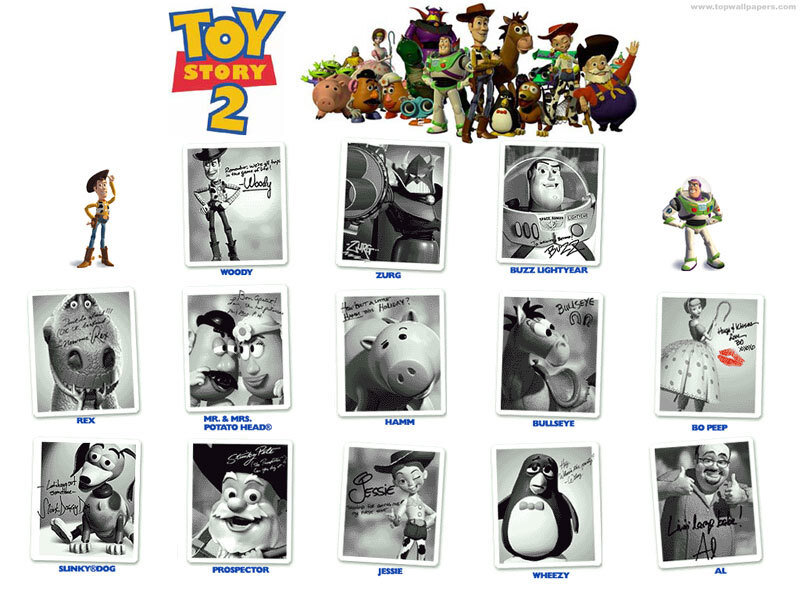 Toy Story 2 character lineup