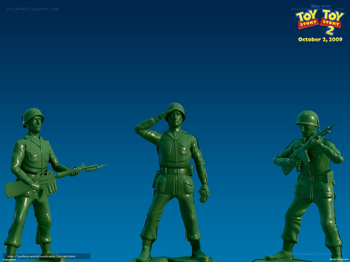 Toy Story 2 green army men