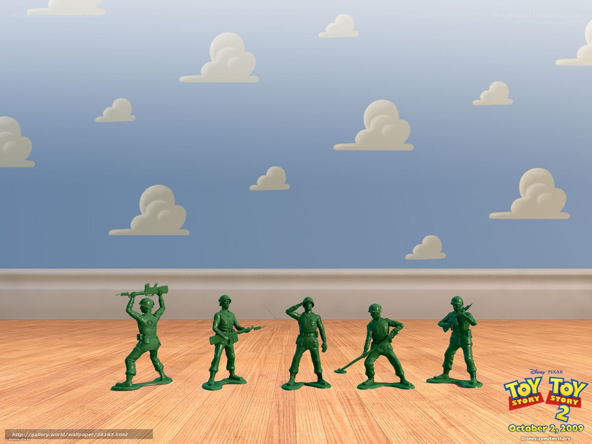 Toy Story 2 green army men