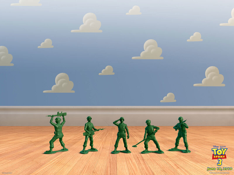 Toy Story 3 green army men