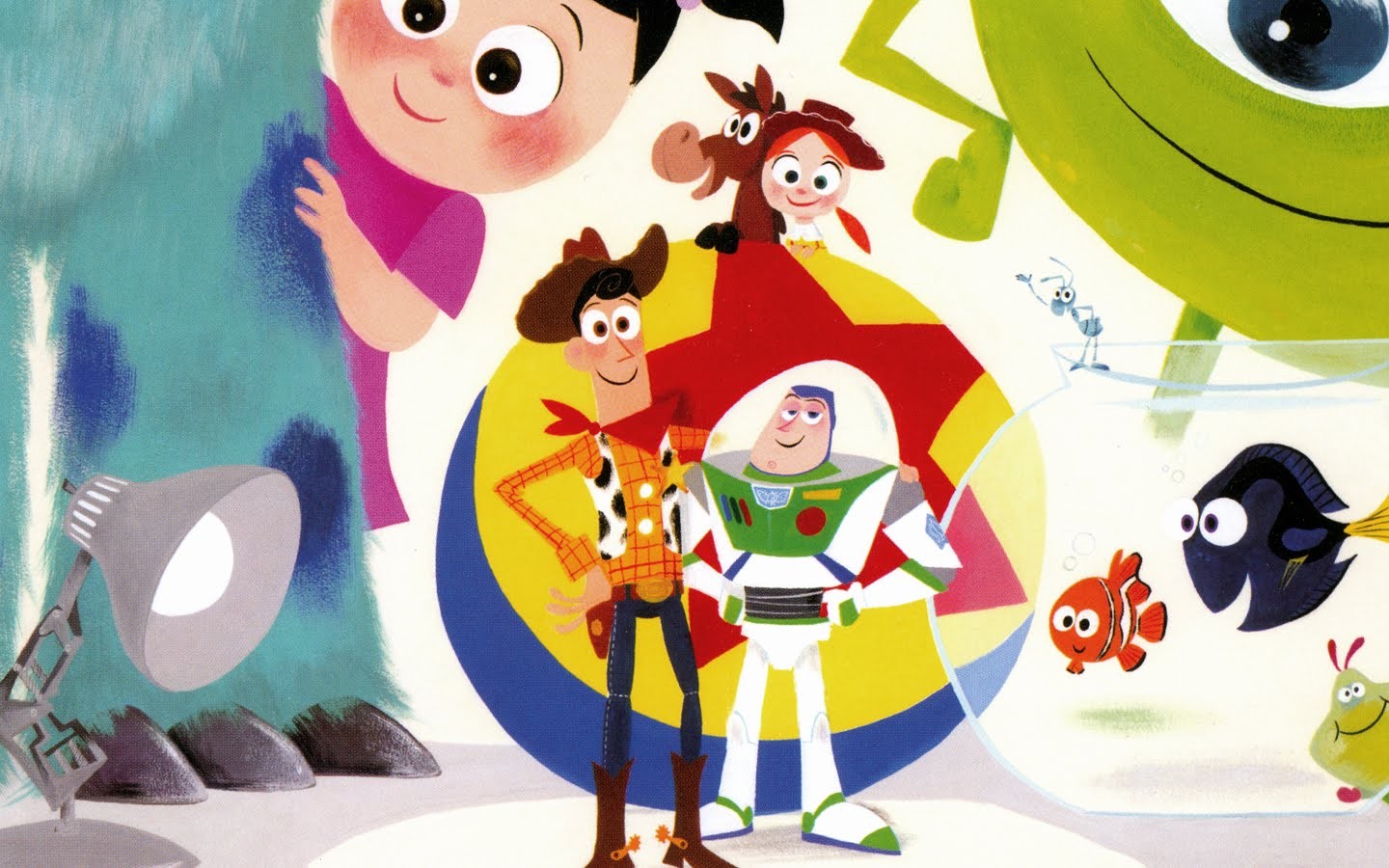 Toy Story characters collage