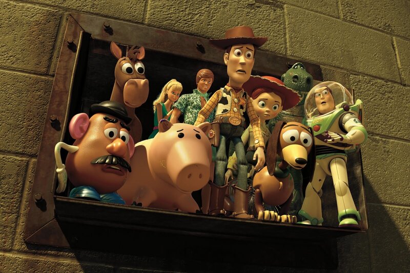 Toy Story characters in a box