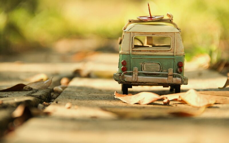 Toy Van on Pavement