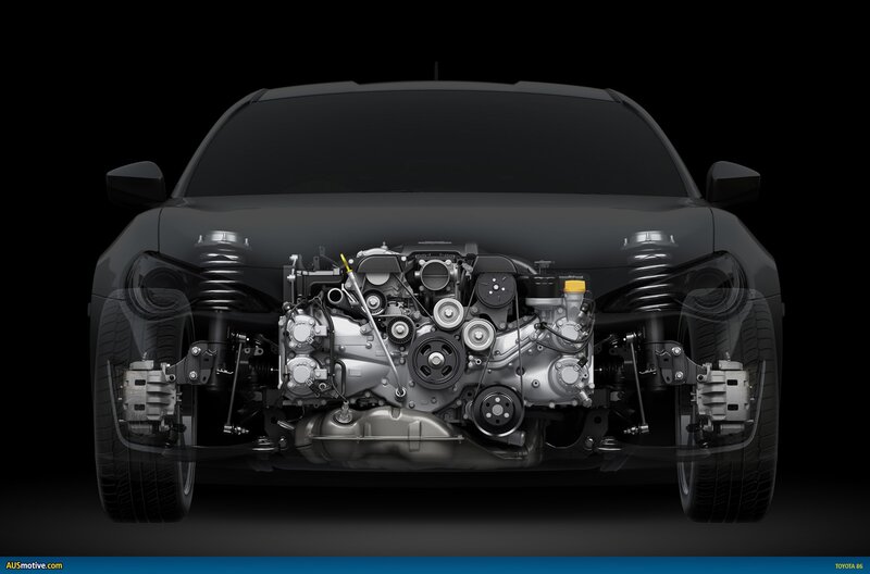 Toyota 86 engine cutaway