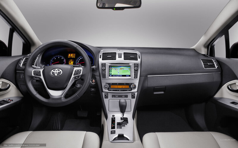 Toyota car interior dashboard
