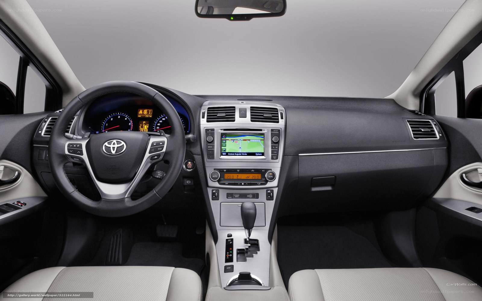 Toyota car interior dashboard