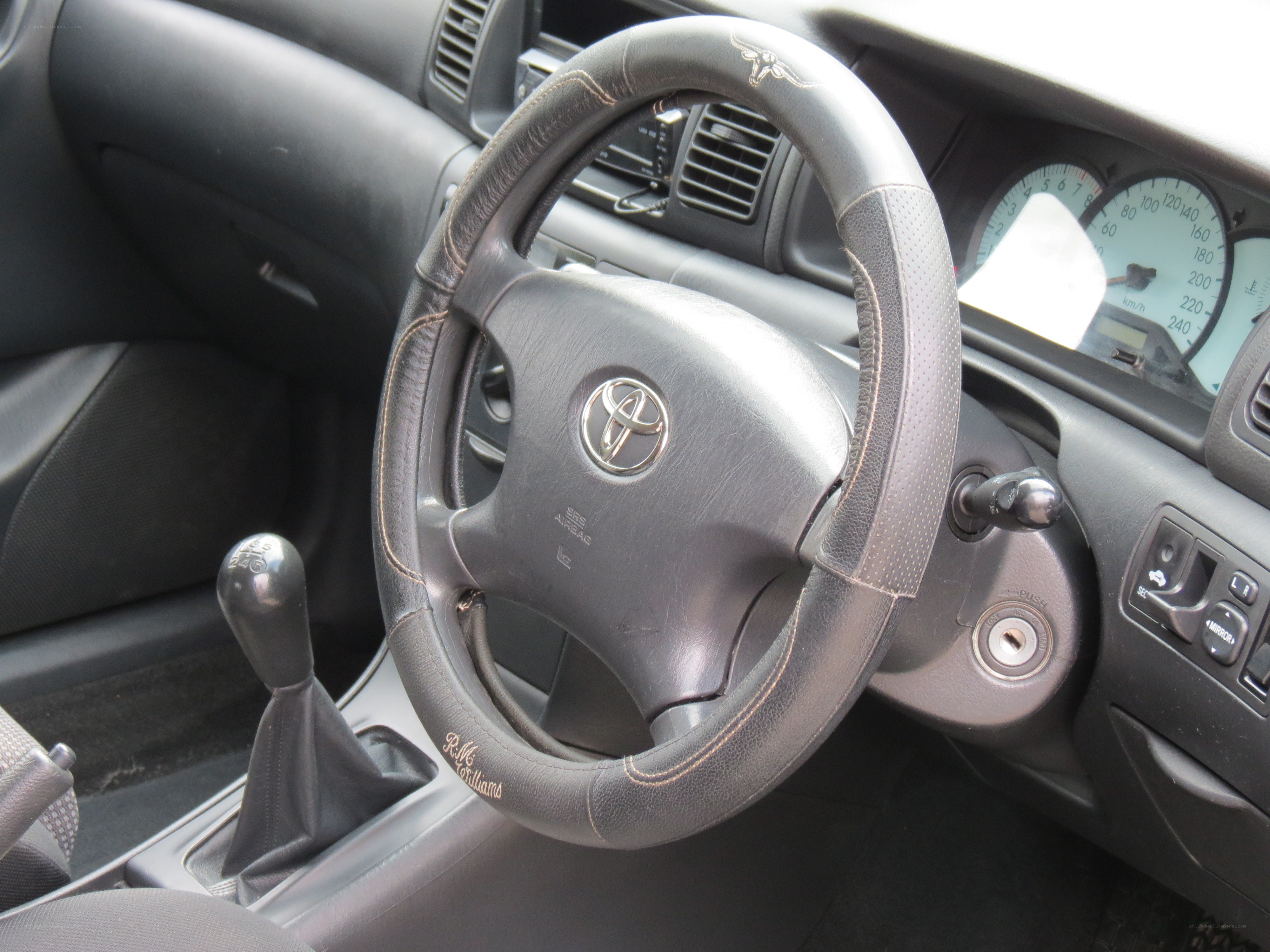 Toyota car interior dashboard