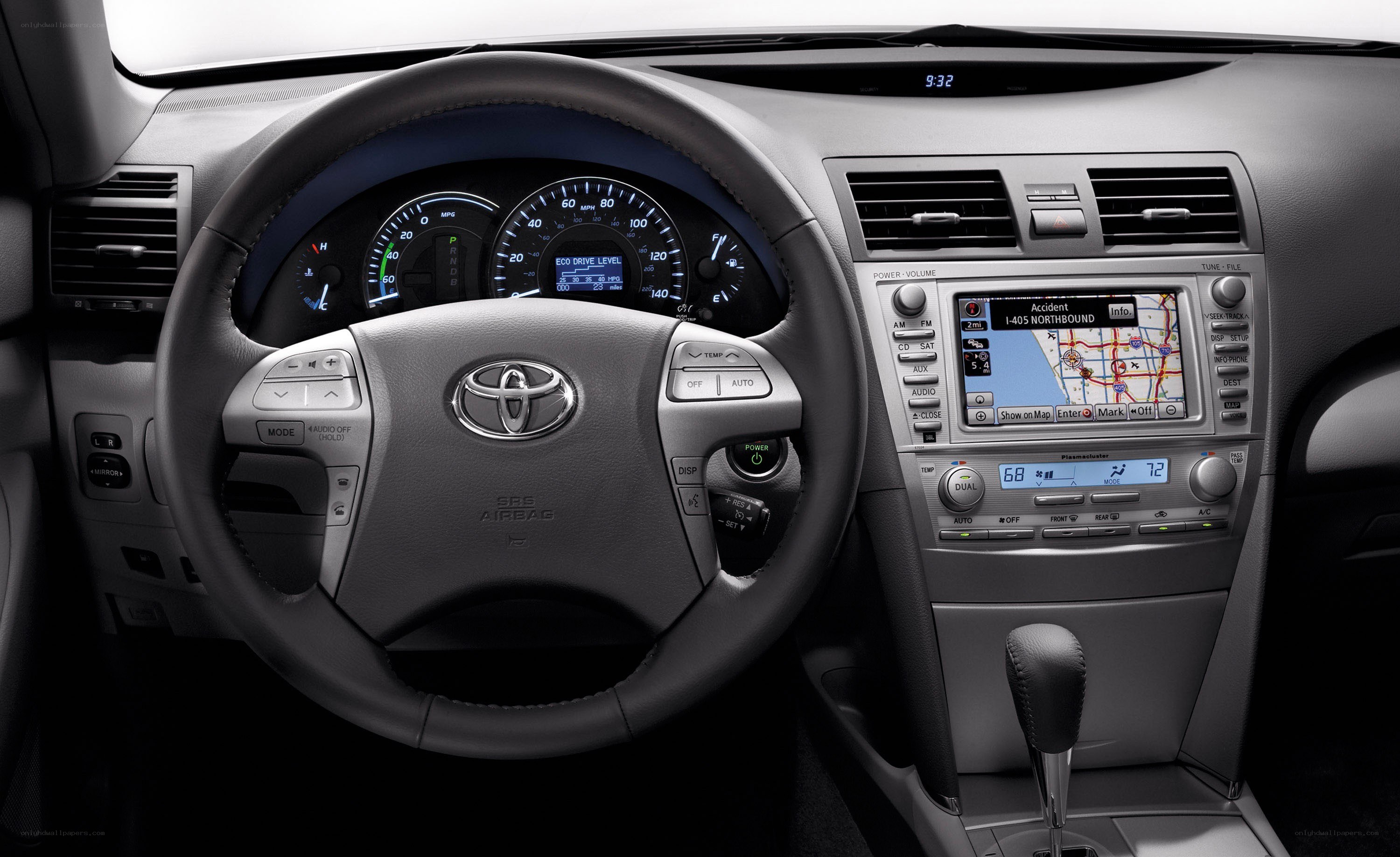 Toyota car interior dashboard