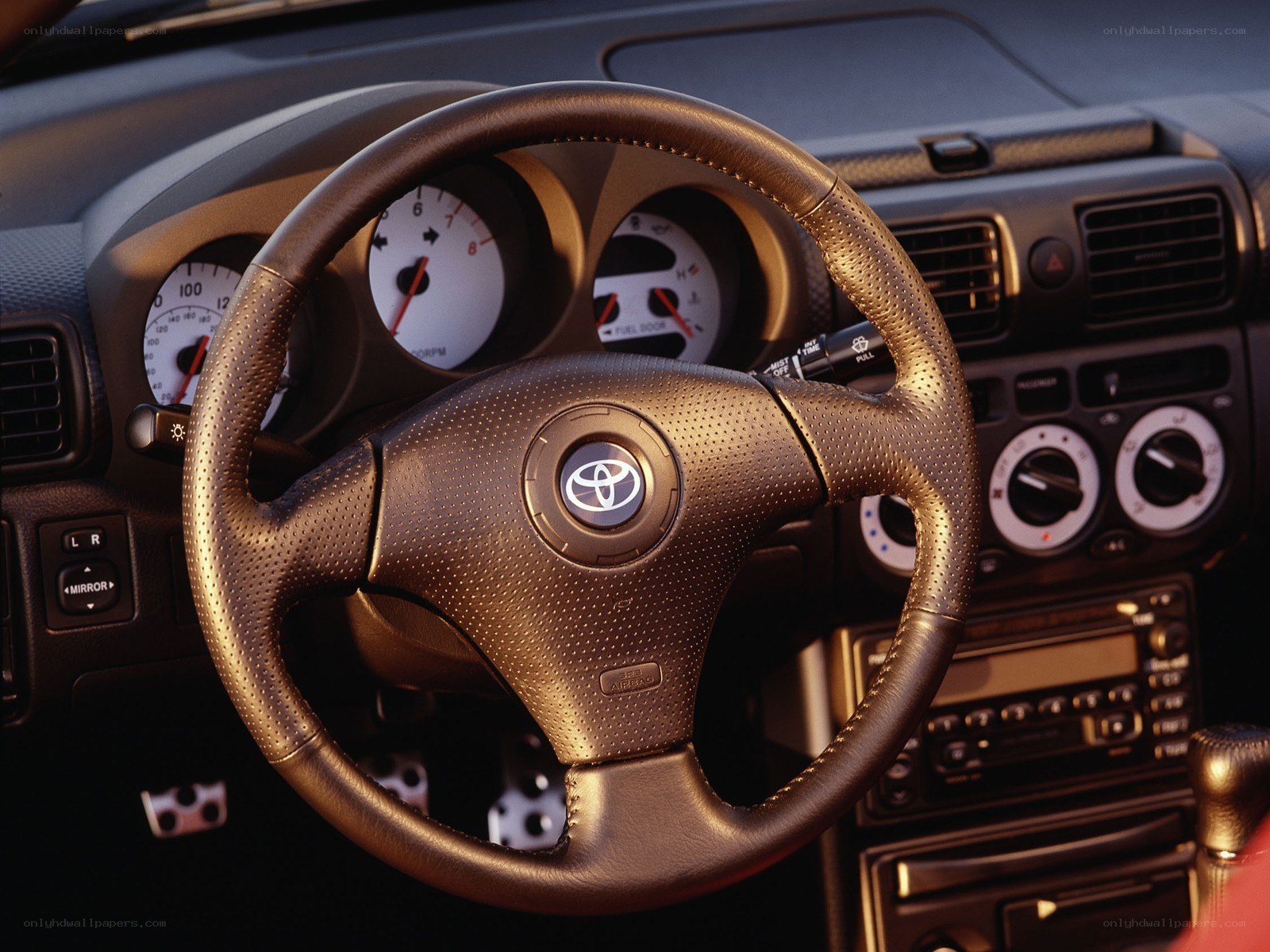 Toyota car interior dashboard