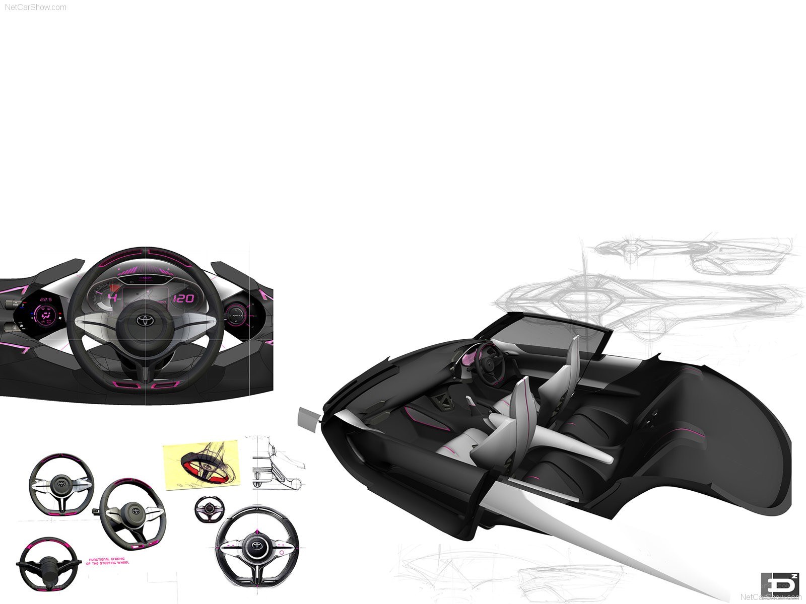 Toyota concept car interior design