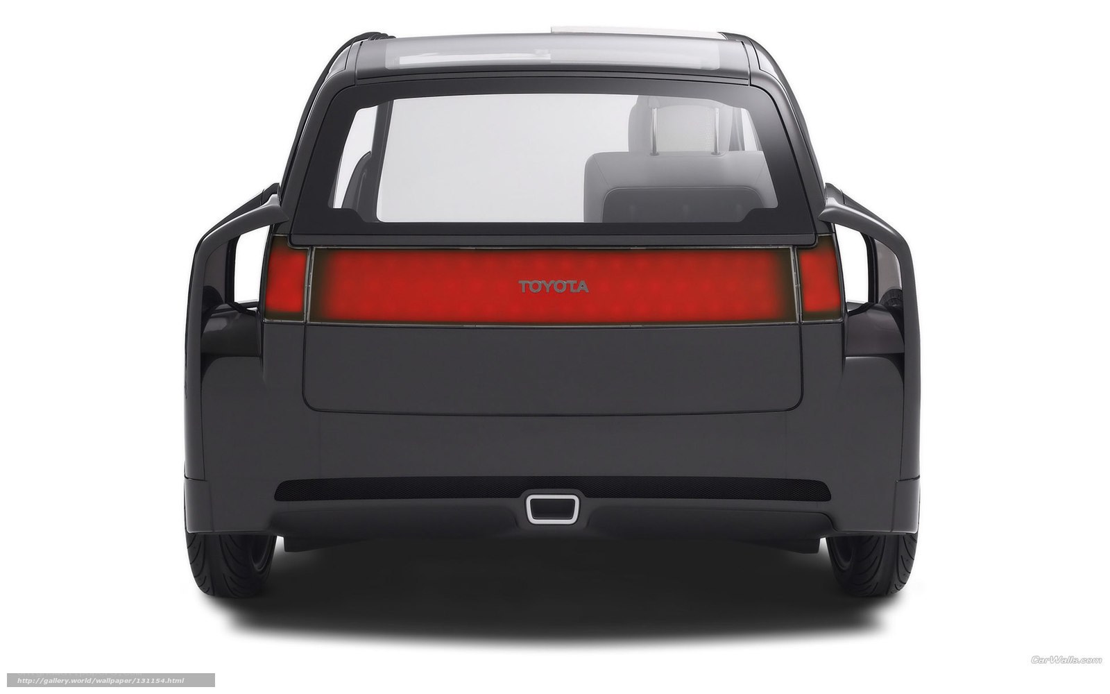 Toyota concept car rear view
