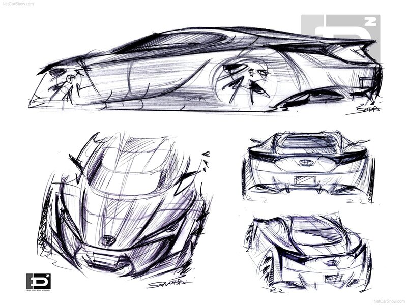 Toyota concept car sketches