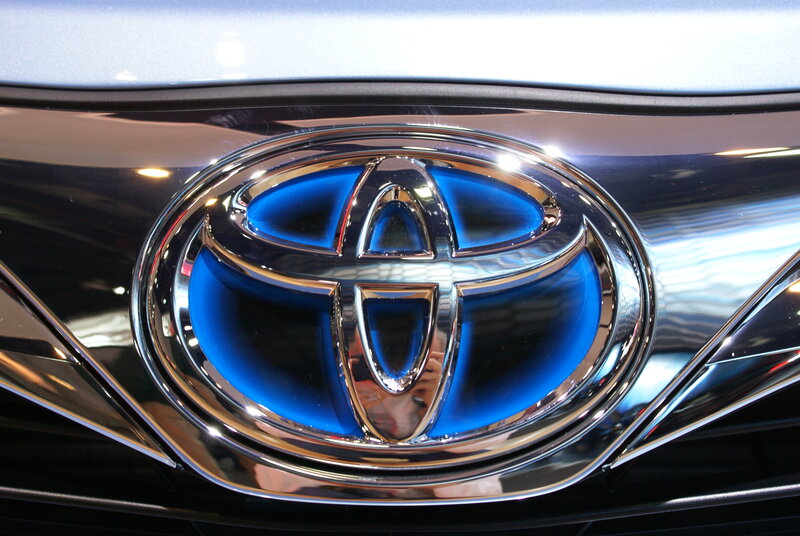 Toyota Emblem on Car