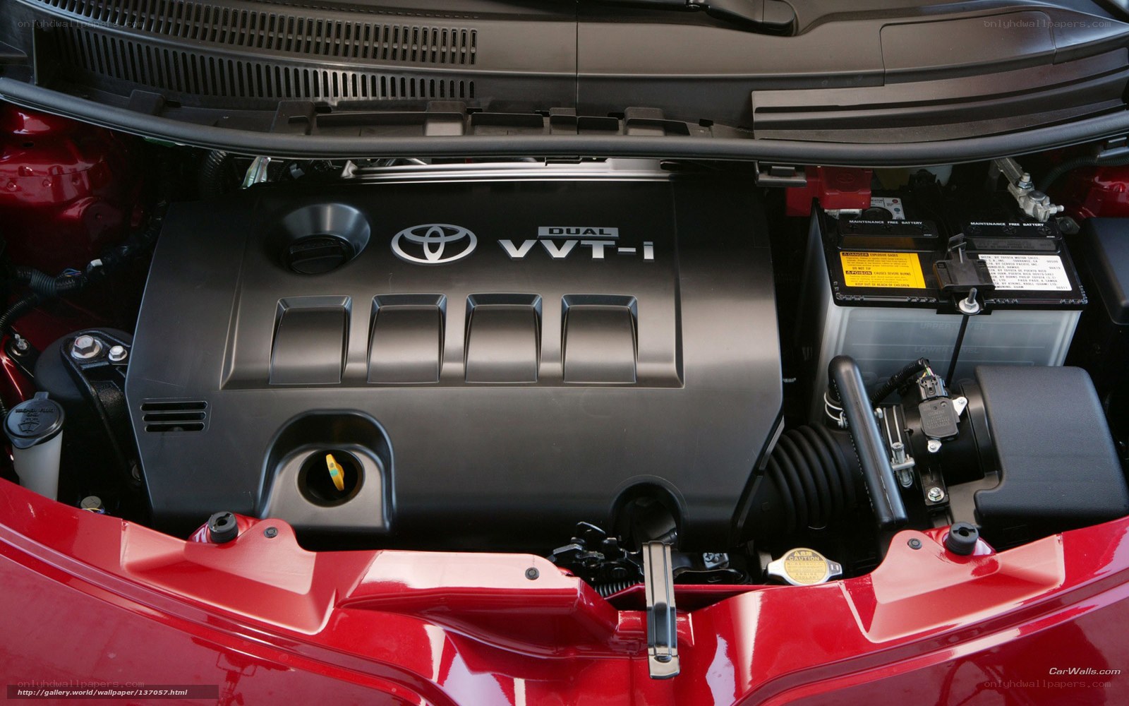 Toyota engine bay