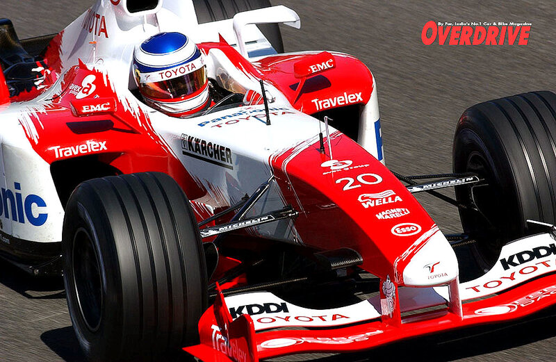 Toyota Formula 1 car on track