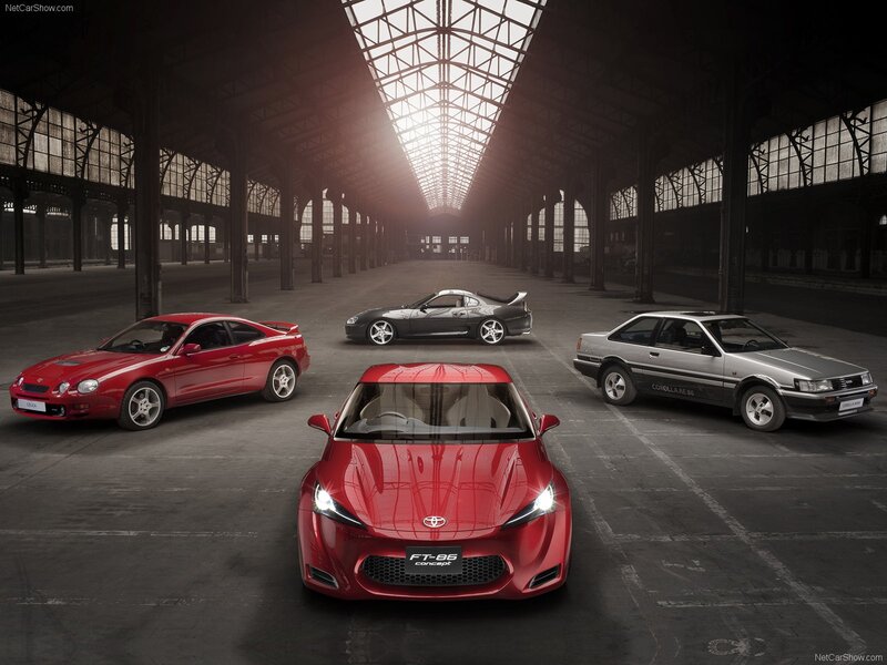 Toyota FT-86 Concept and legacy models