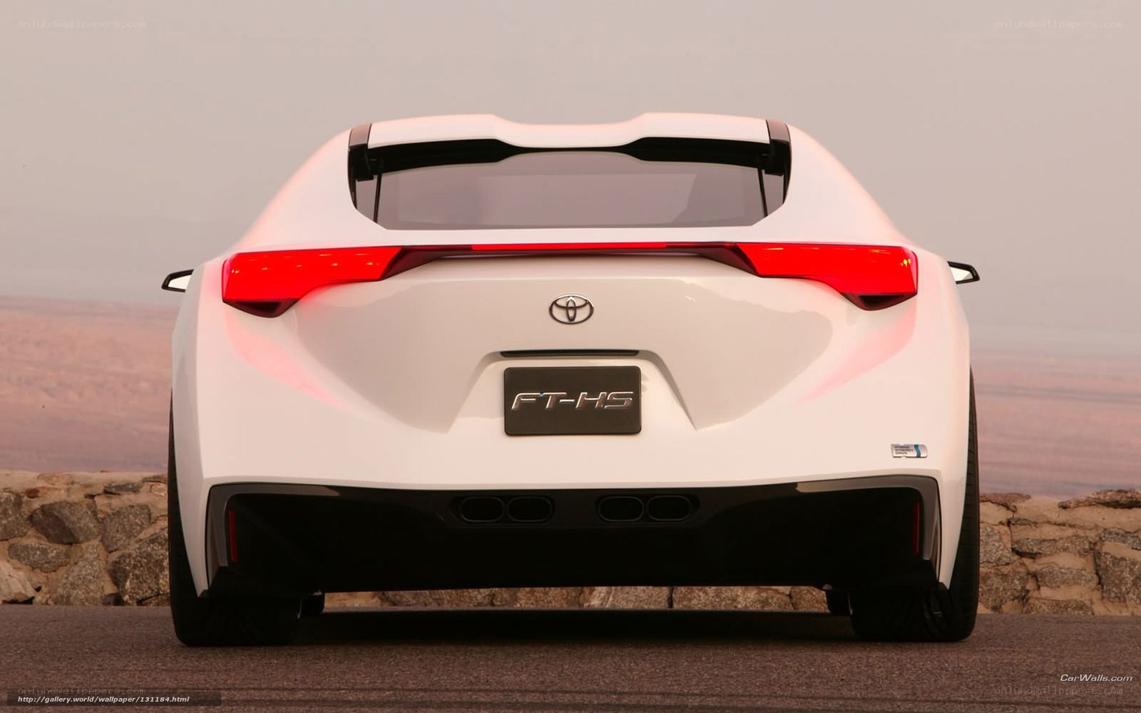 Toyota FT-HS concept rear view