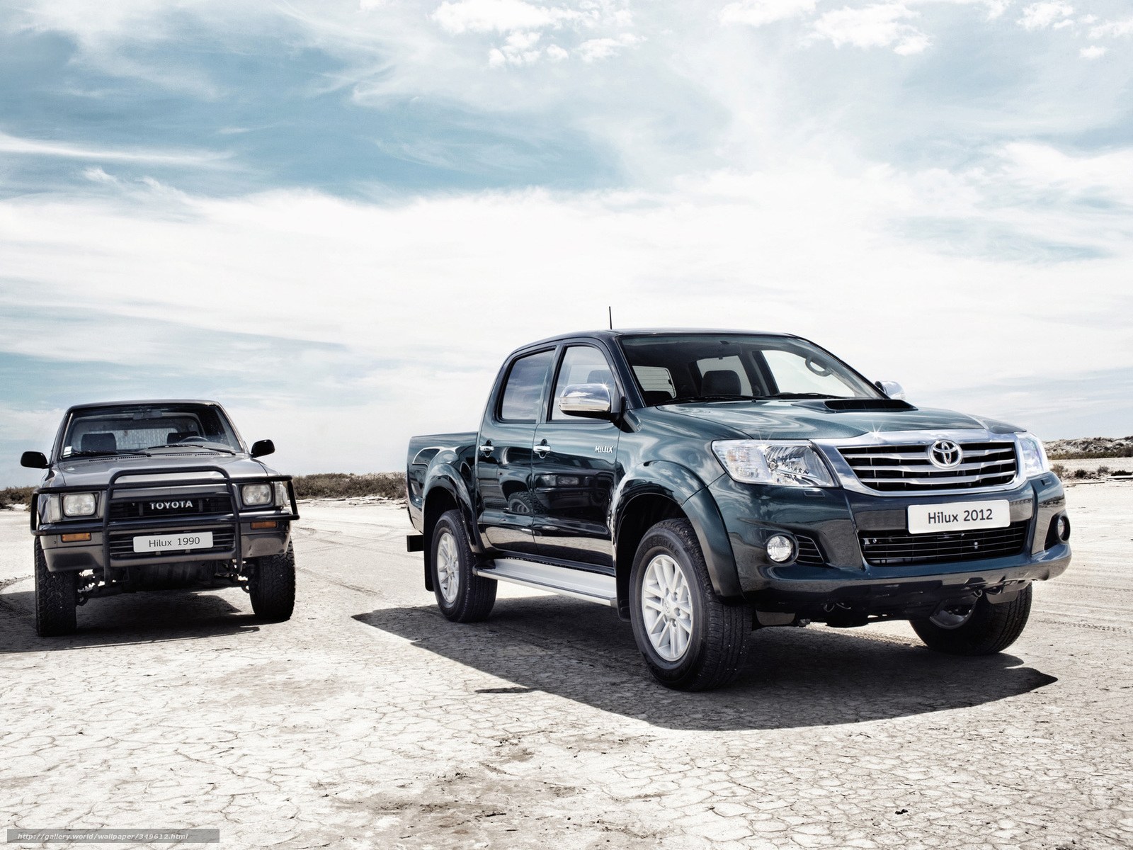 Toyota Hilux 1990 and 2012 models