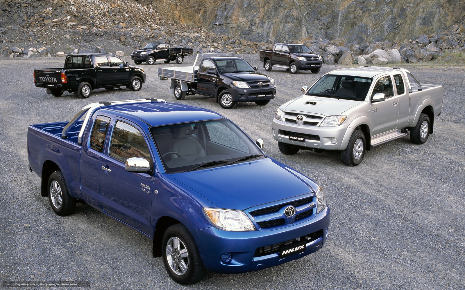 Toyota Hilux pickup truck lineup