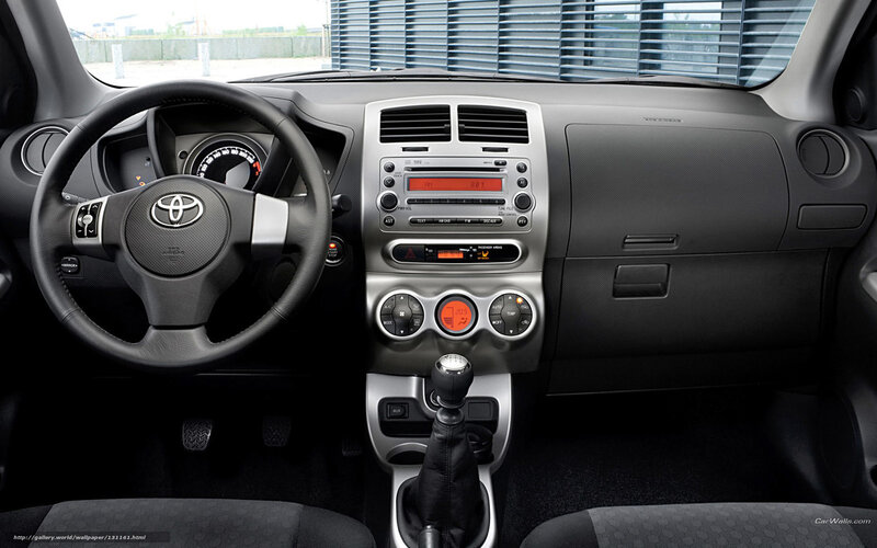 Toyota interior dashboard view