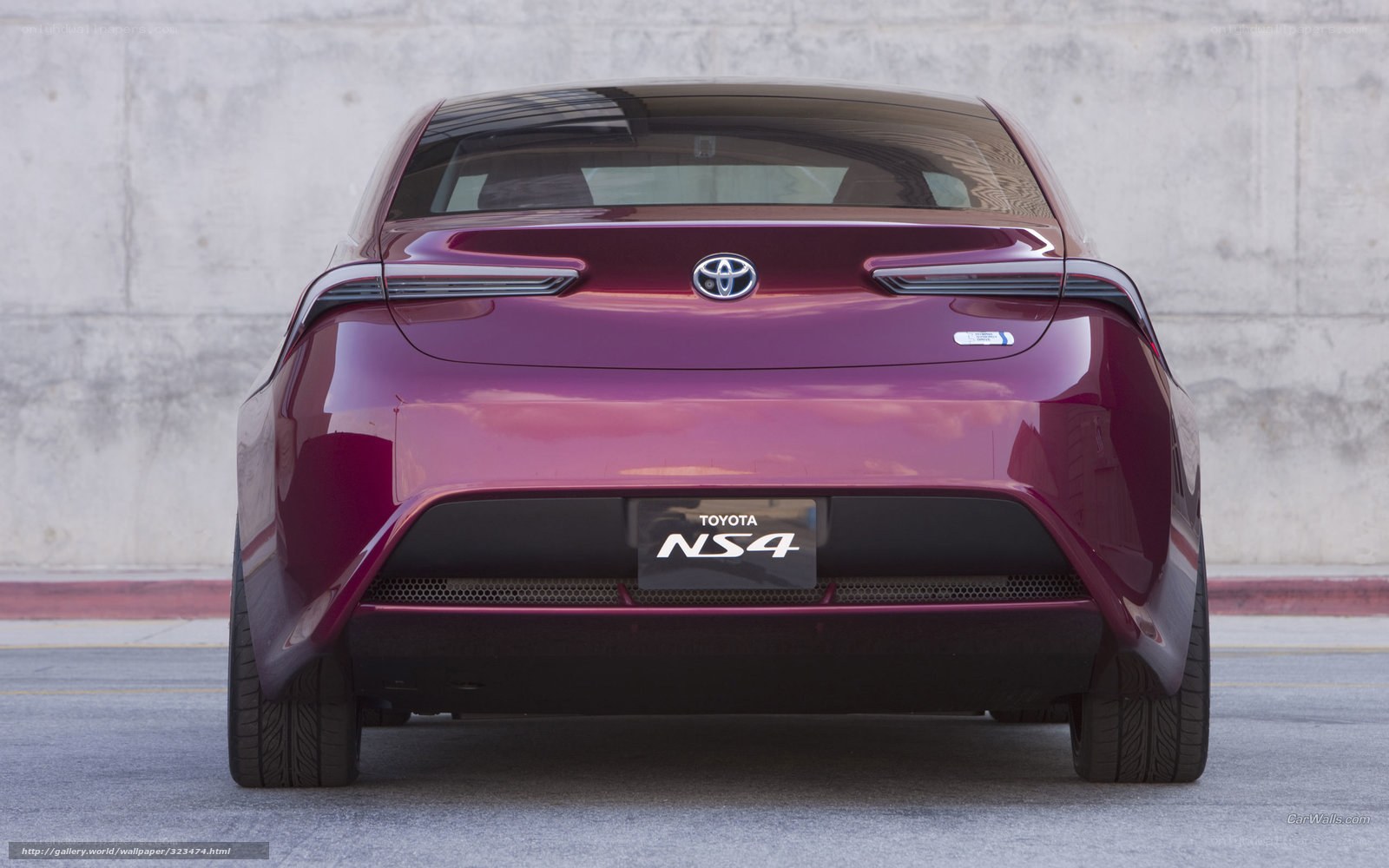 Toyota NS4 concept car rear view