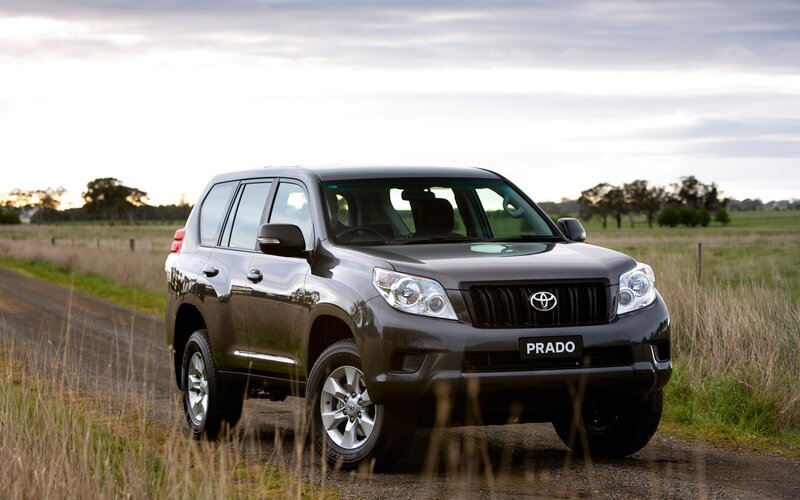 Toyota Prado on a rural road