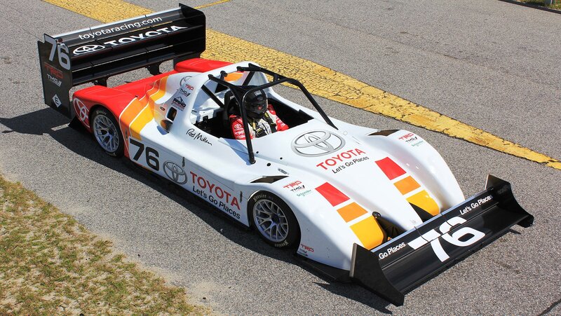 Toyota race car on track