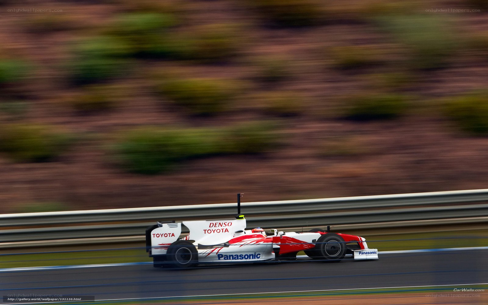 Toyota racing car on track