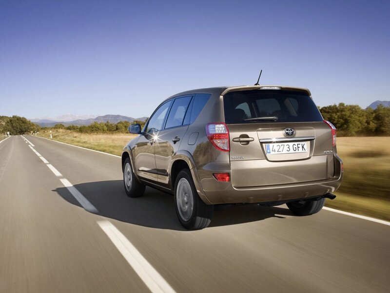 Toyota RAV4 on a country road