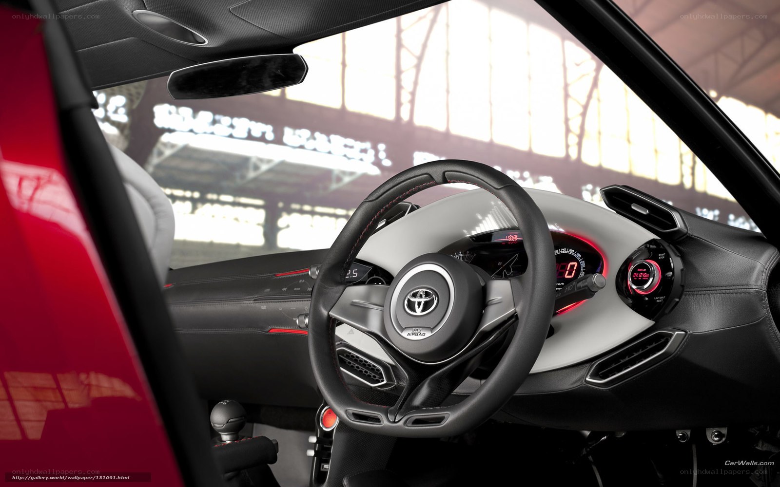Toyota sports car interior