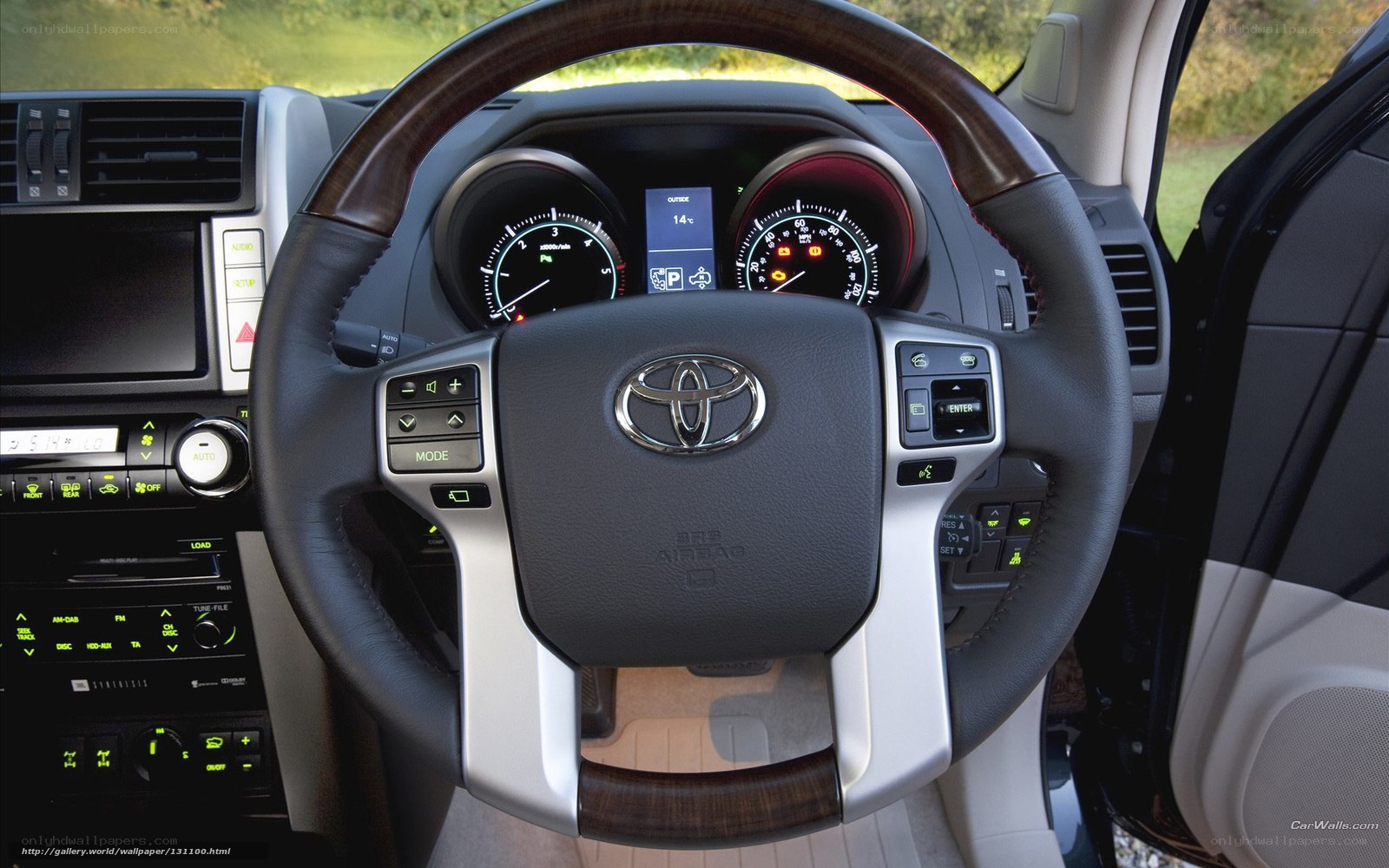 Toyota steering wheel interior