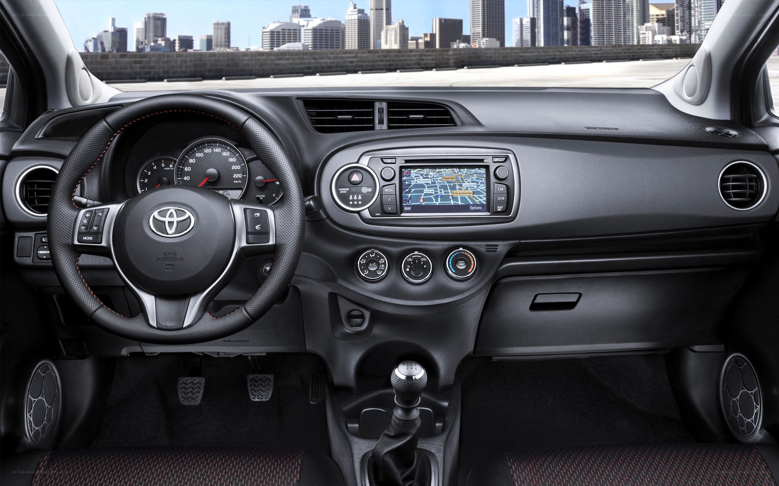 Toyota Yaris interior dashboard