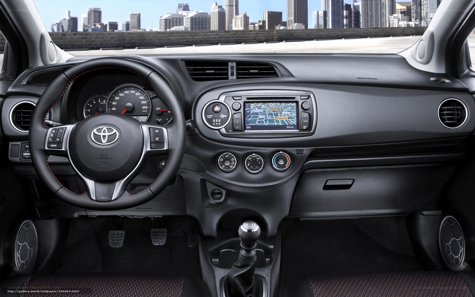 Toyota Yaris interior dashboard