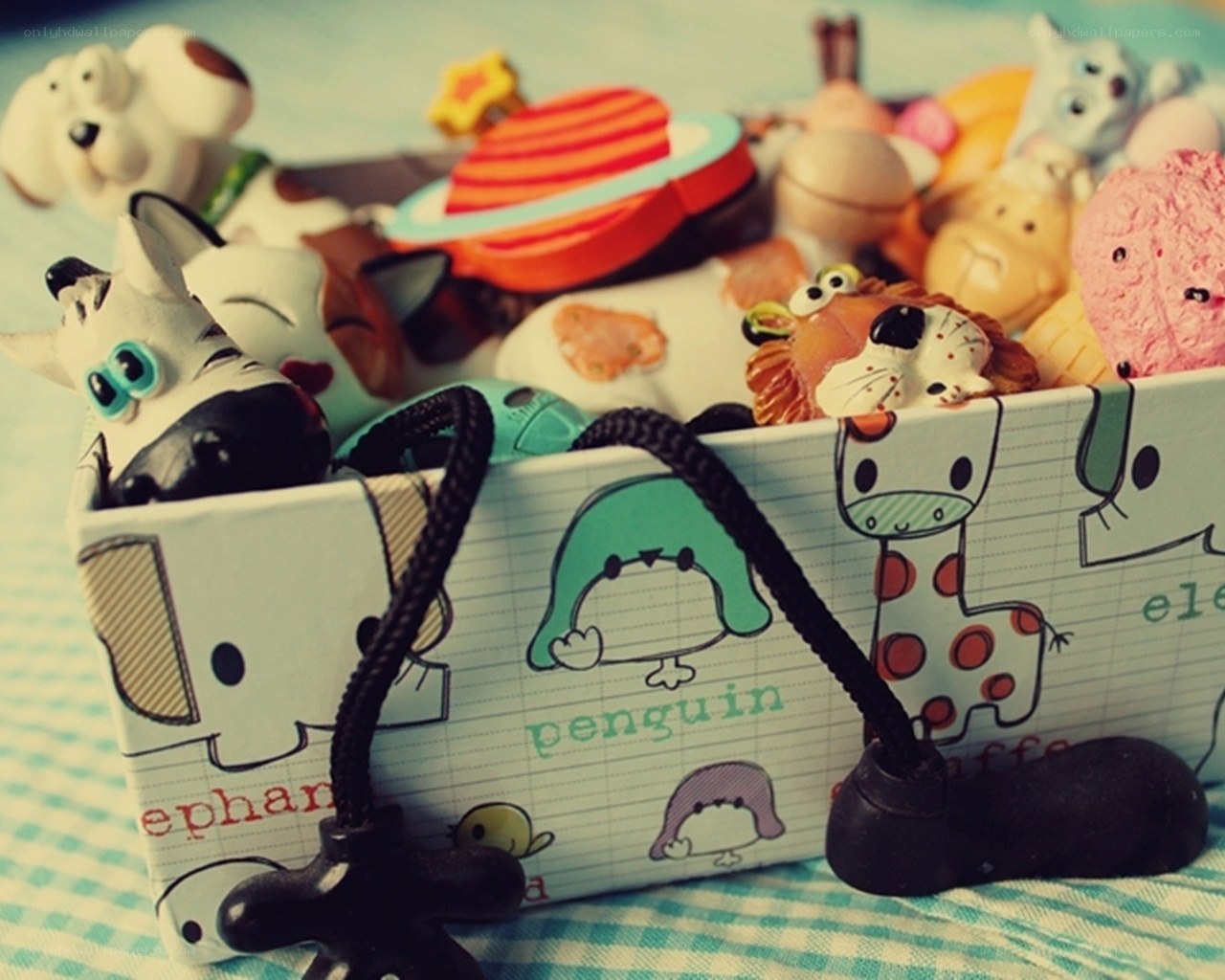 Toys in a box