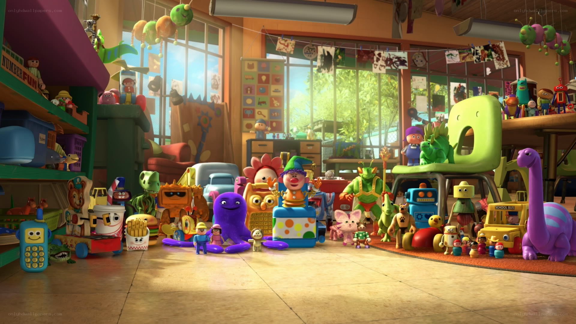 Toys in a playroom