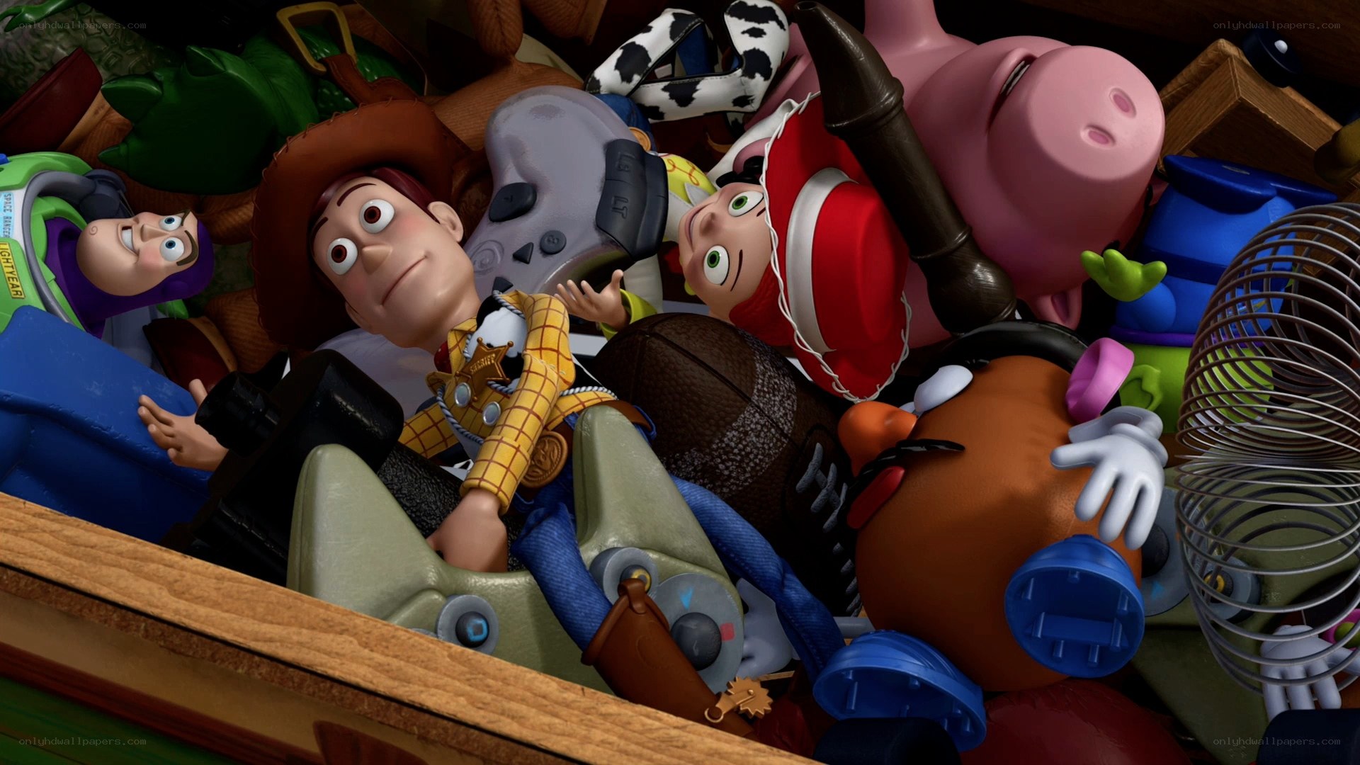 toys in a toy box