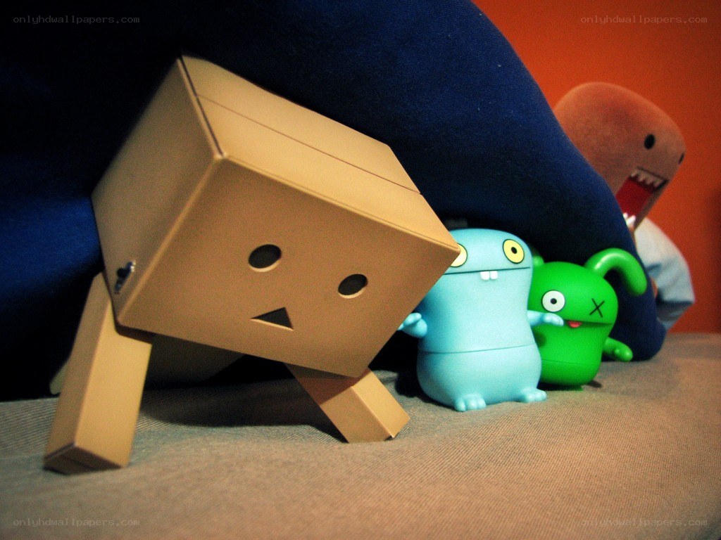 Toys under a blanket