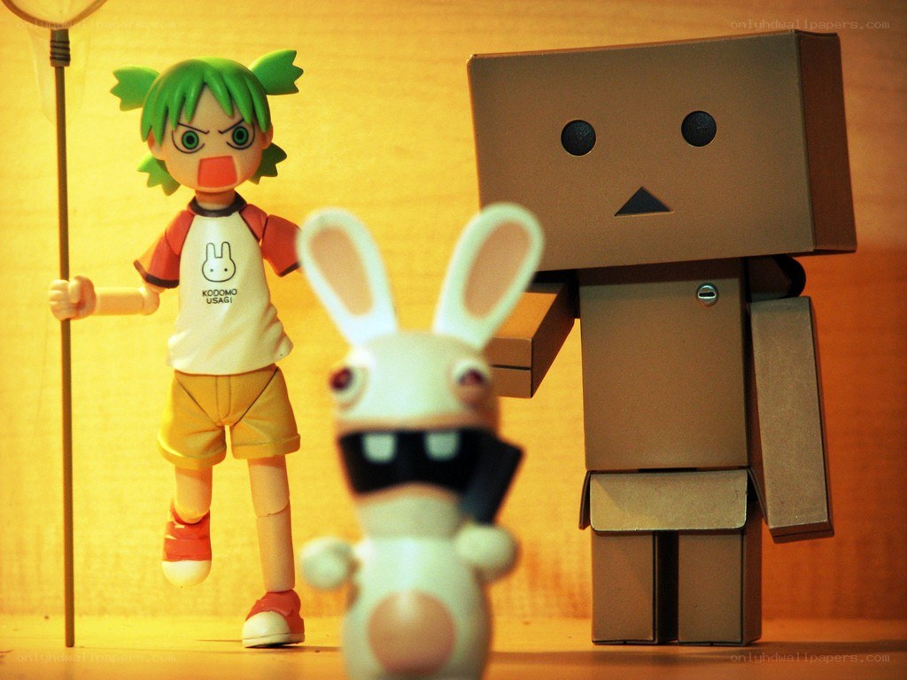Toys with a cardboard robot