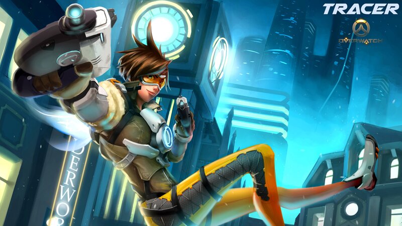 Tracer in Action Pose
