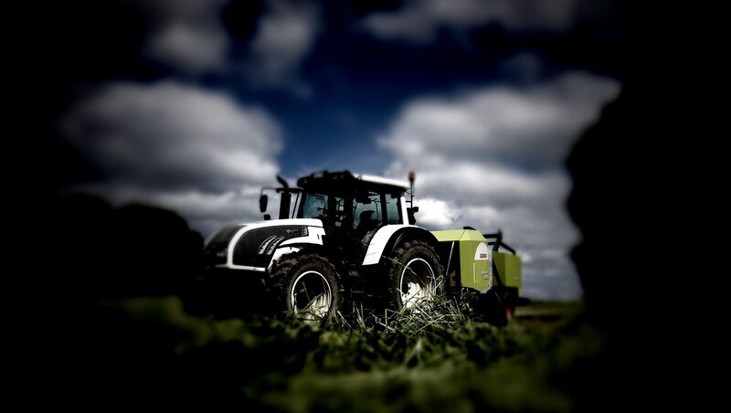 Tractor in a field