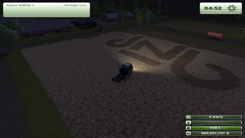 Tractor in a Field — Brown