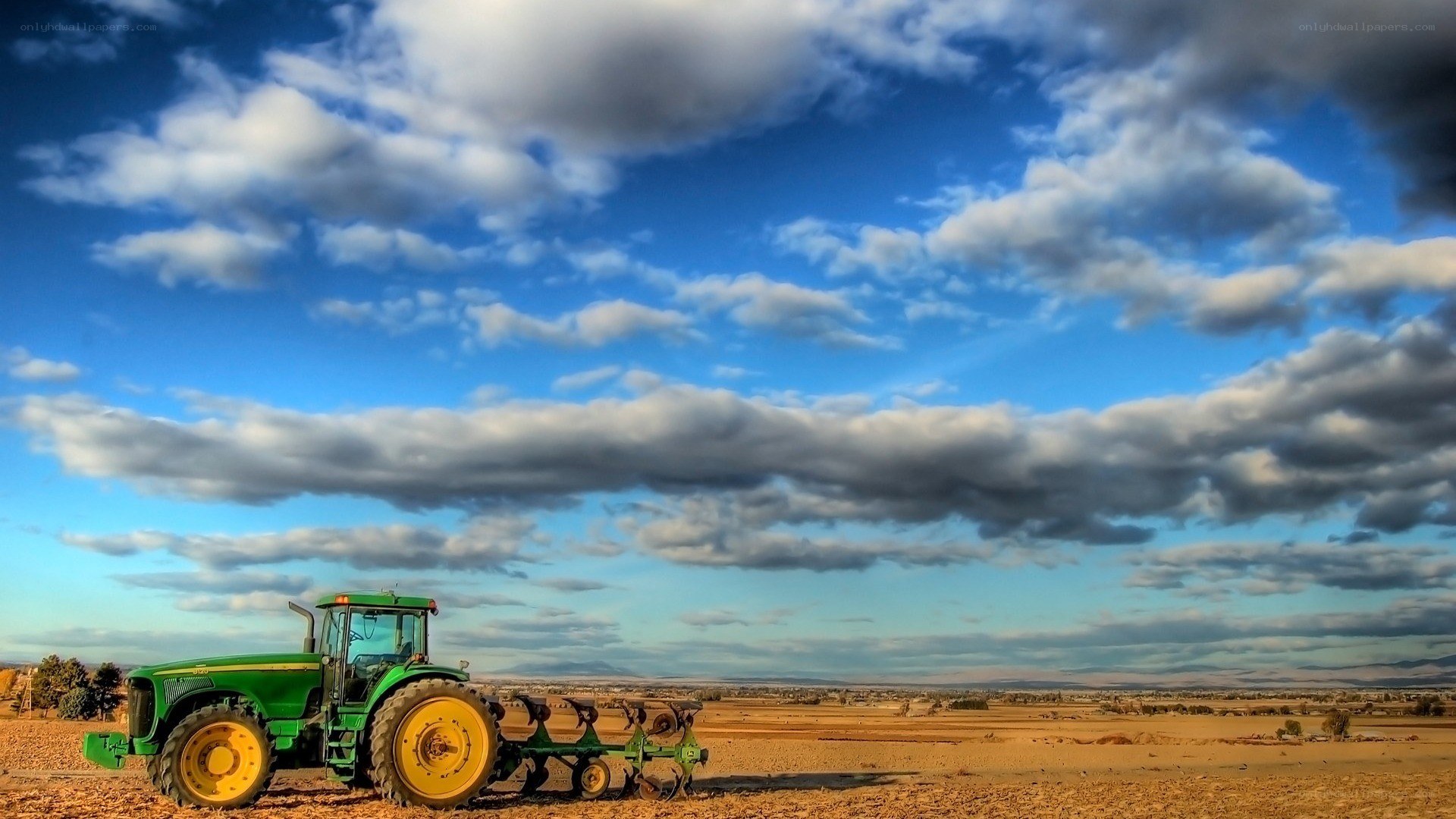 Tractor in a rural field