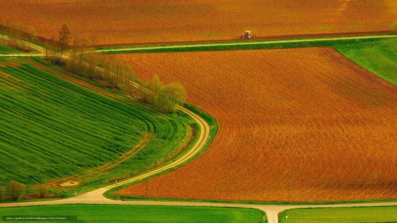 Tractor on a rural road