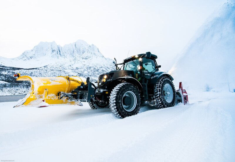Tractor with Snowplow