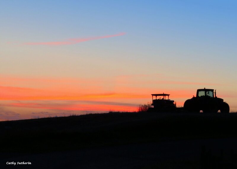 Tractors on a Hill
