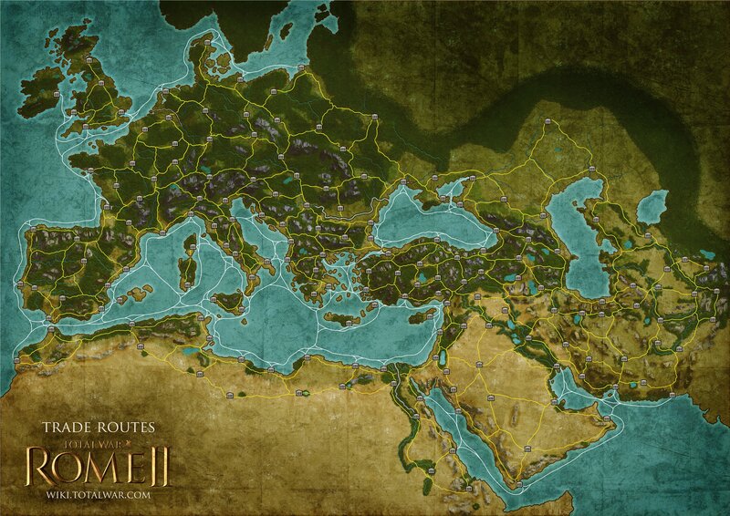 Trade routes in Rome II
