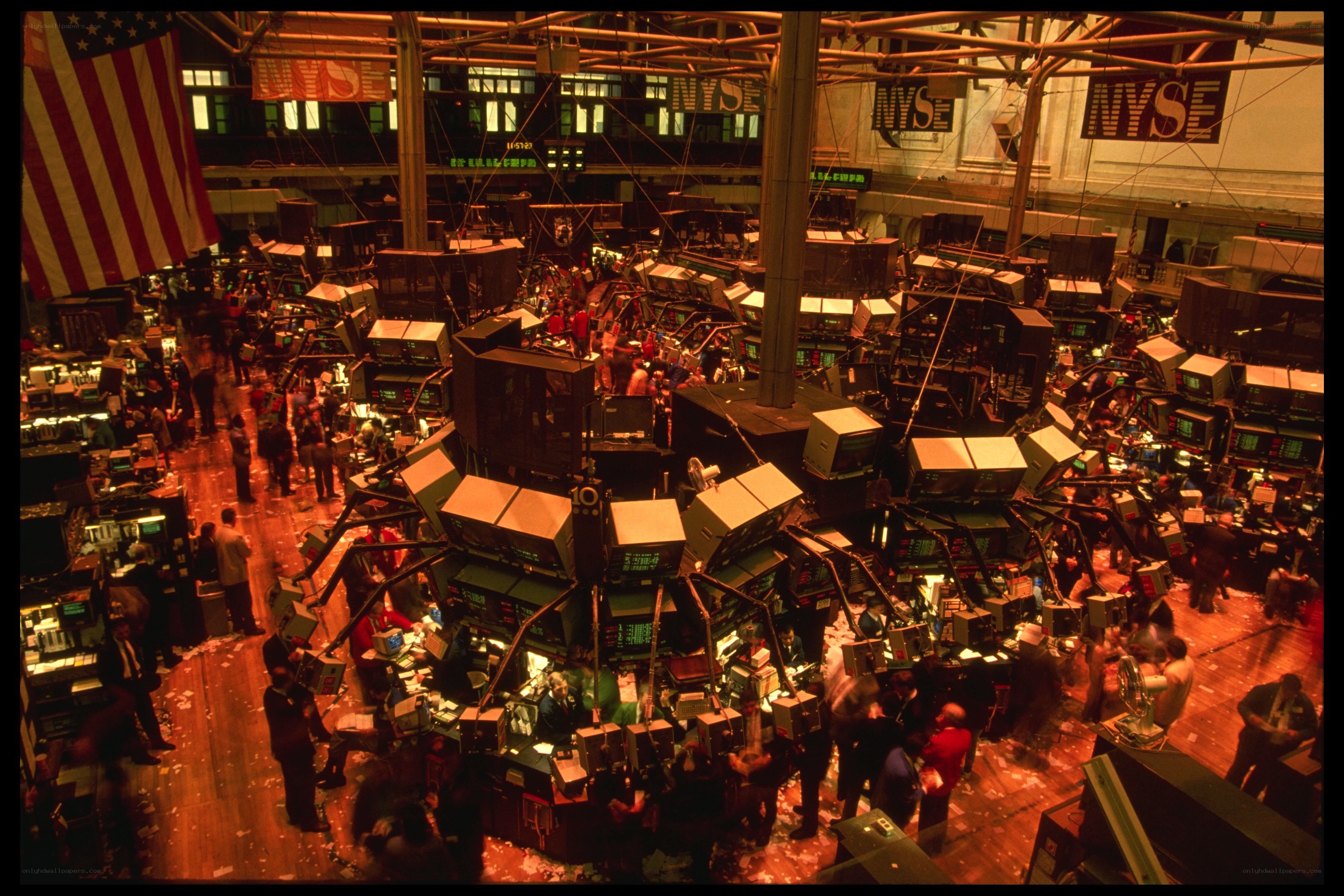 Trading floor at NYSE