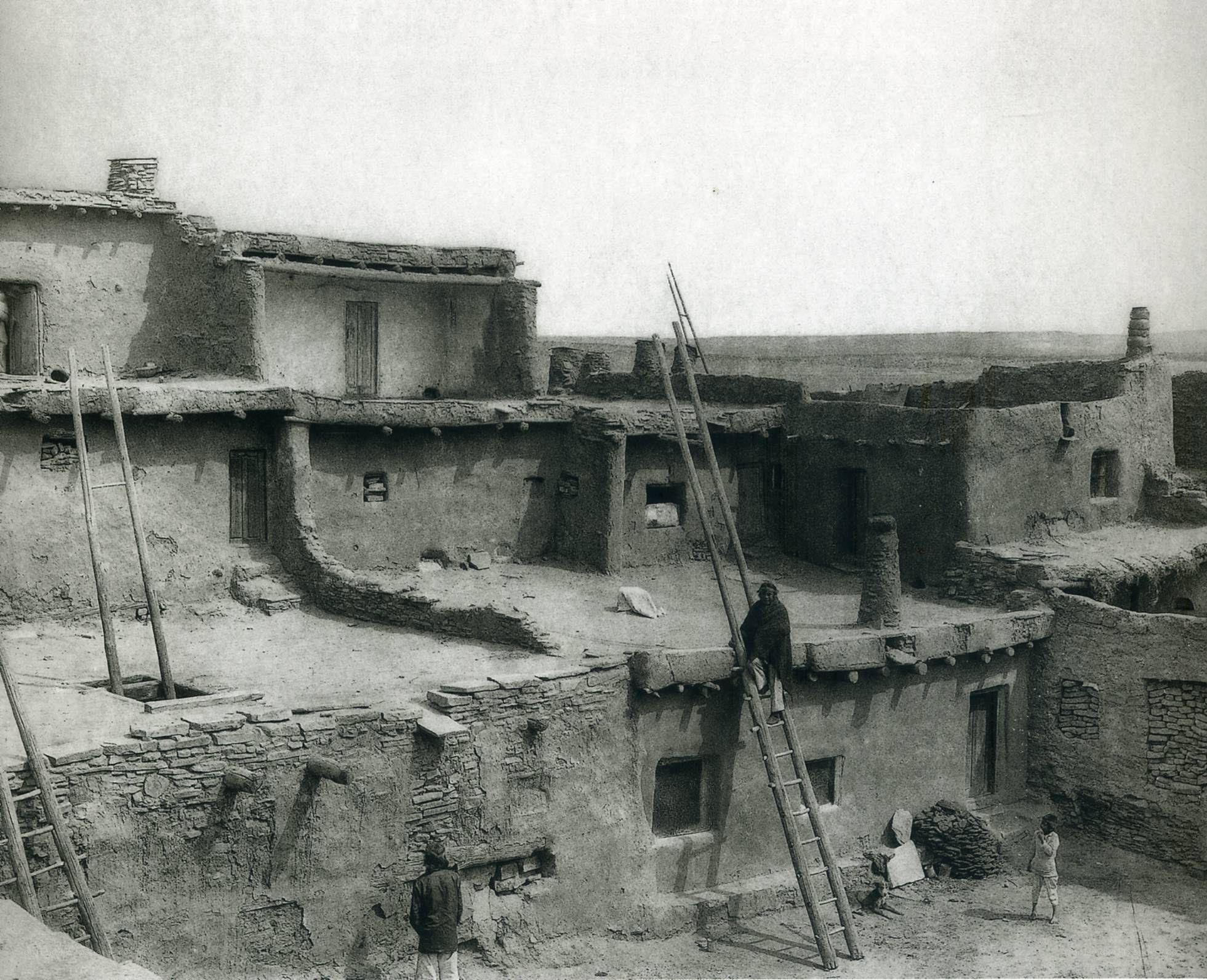 Traditional adobe village