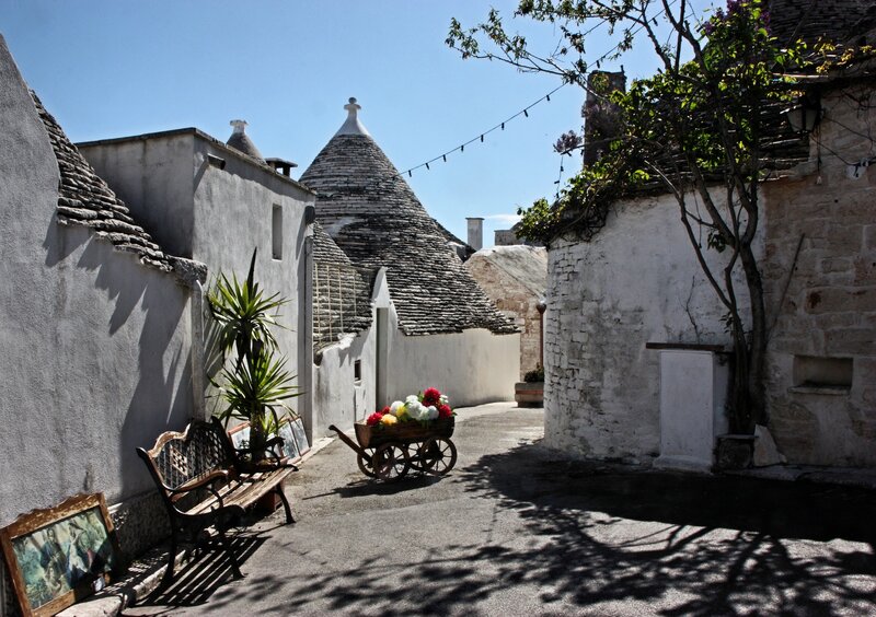 Traditional alley in Alberobello